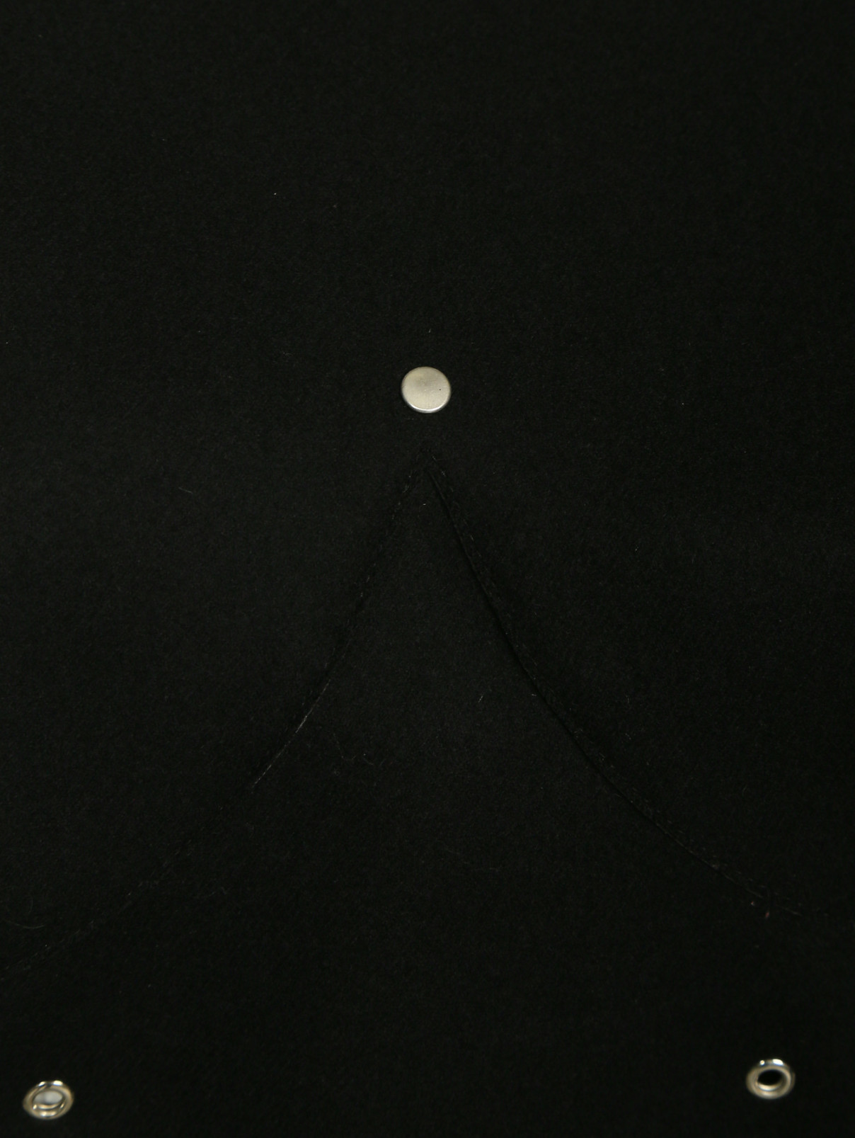Топ из шерсти с отстегивающимися рукавами и баской Jean Paul Gaultier  –  Деталь  – Цвет:  Черный