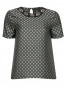 Блуза свободного кроя с узором и декоративной отделкой Etro  –  Общий вид