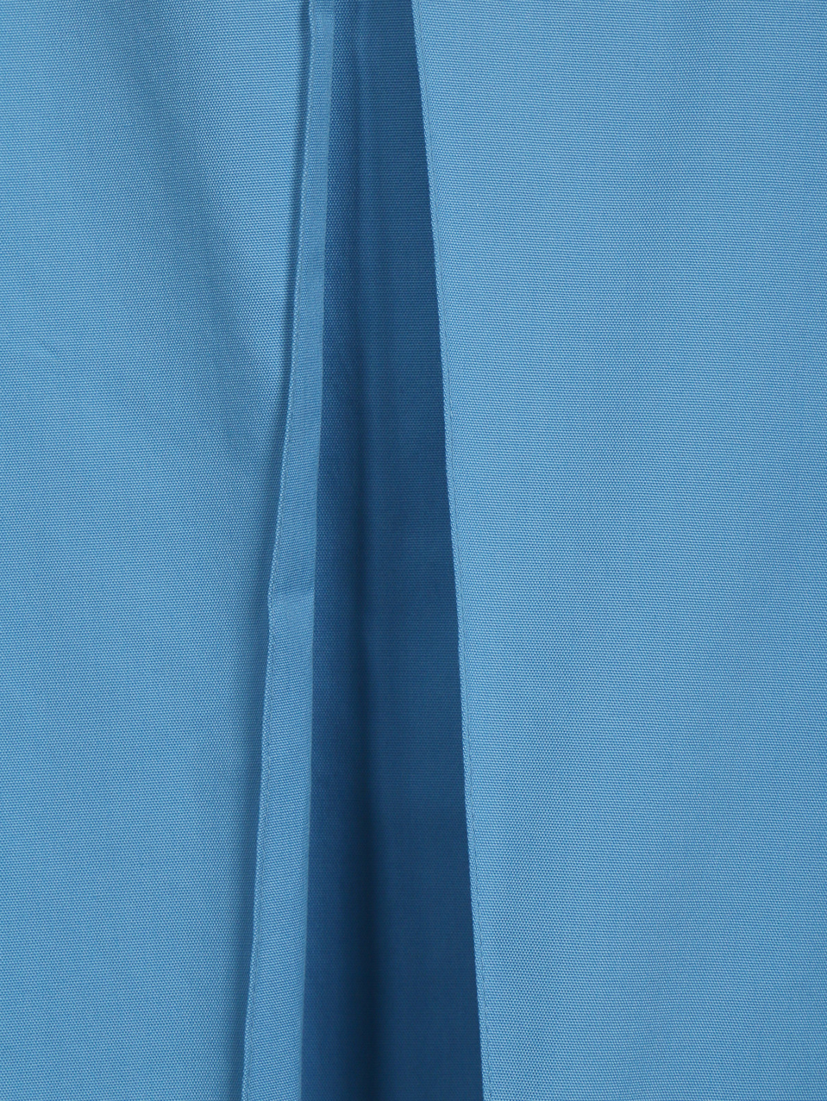 Юбка-трапеция из хлопка Jil Sander Navy  –  Деталь1  – Цвет:  Синий
