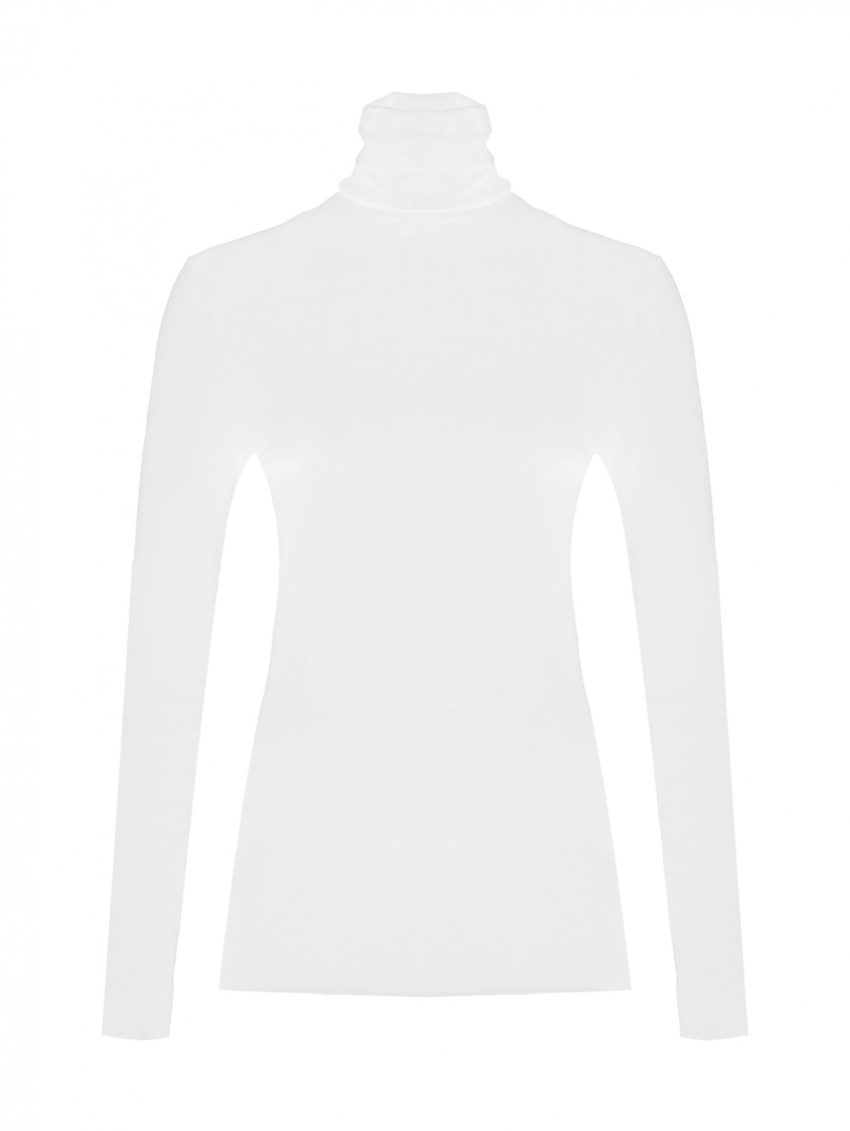 Водолазка из вискозы Max&Co  –  Общий вид  – Цвет:  Белый