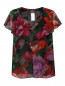 Блуза свободного кроя с цветочным узором Persona by Marina Rinaldi  –  Общий вид