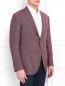 Пиджак однобортный из смешанной шерсти Luciano Barbera  –  Модель Верх-Низ