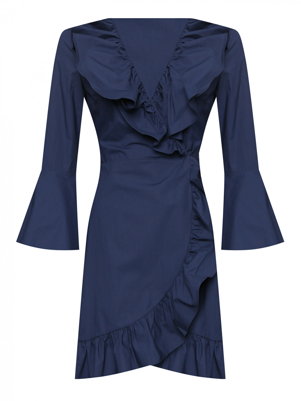 Платье-мини из хлопка с v-образным вырезом Etro  –  Общий вид