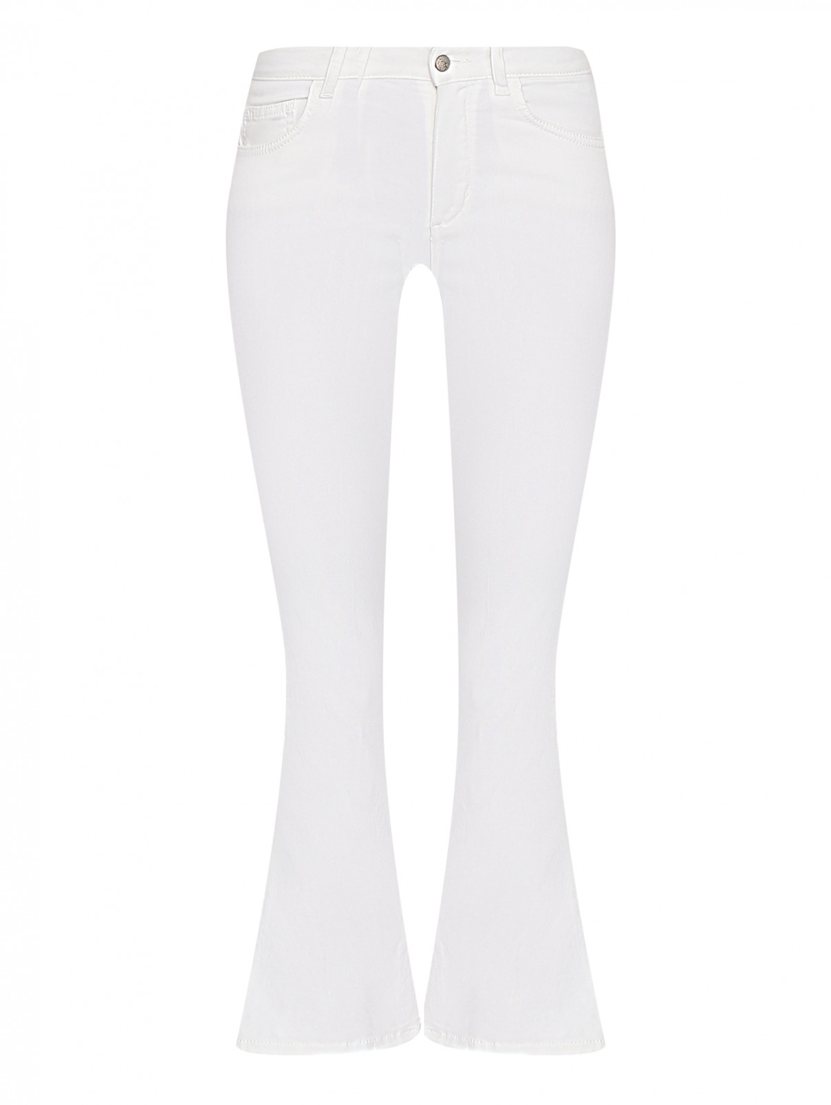 Укороченные джинсы из светлого денима Seventy  –  Общий вид  – Цвет:  Белый