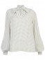 Блуза из шелка в горох Maison Margiela  –  Общий вид