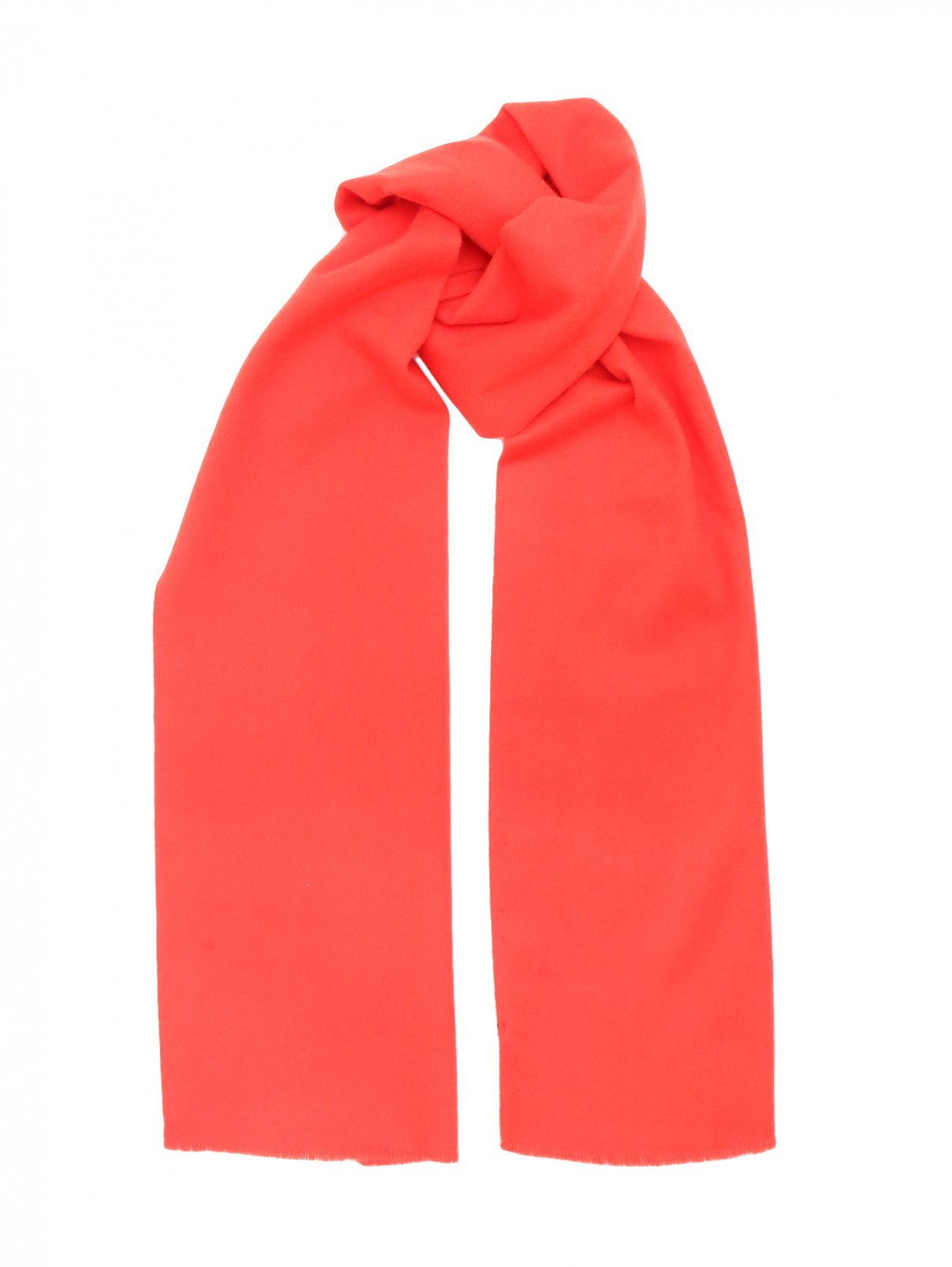 Шарф из шерсти и кашемира Jil Sander  –  Общий вид  – Цвет:  Красный