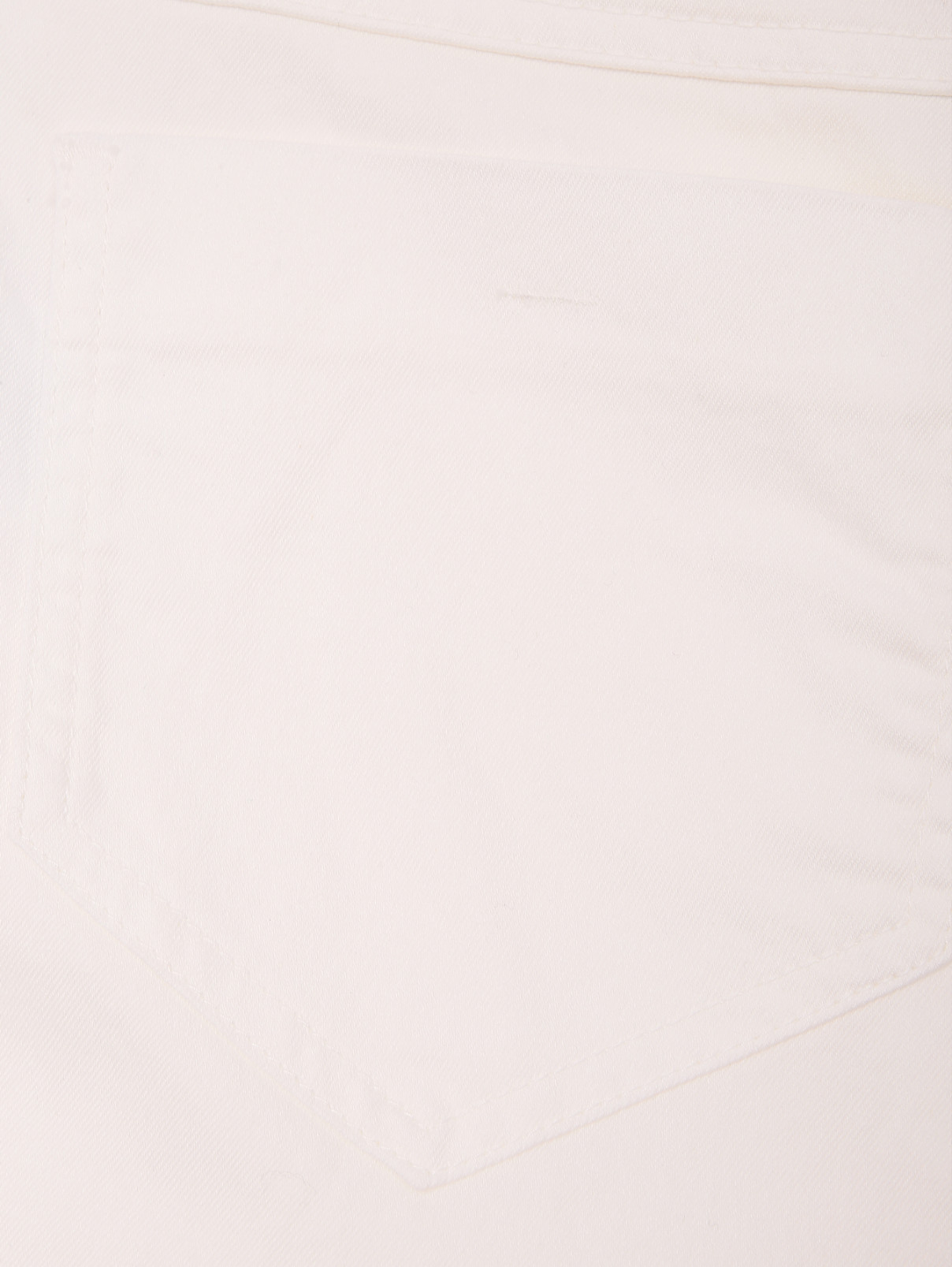 Джинсы из смешанного хлопка Persona by Marina Rinaldi  –  Деталь1  – Цвет:  Белый