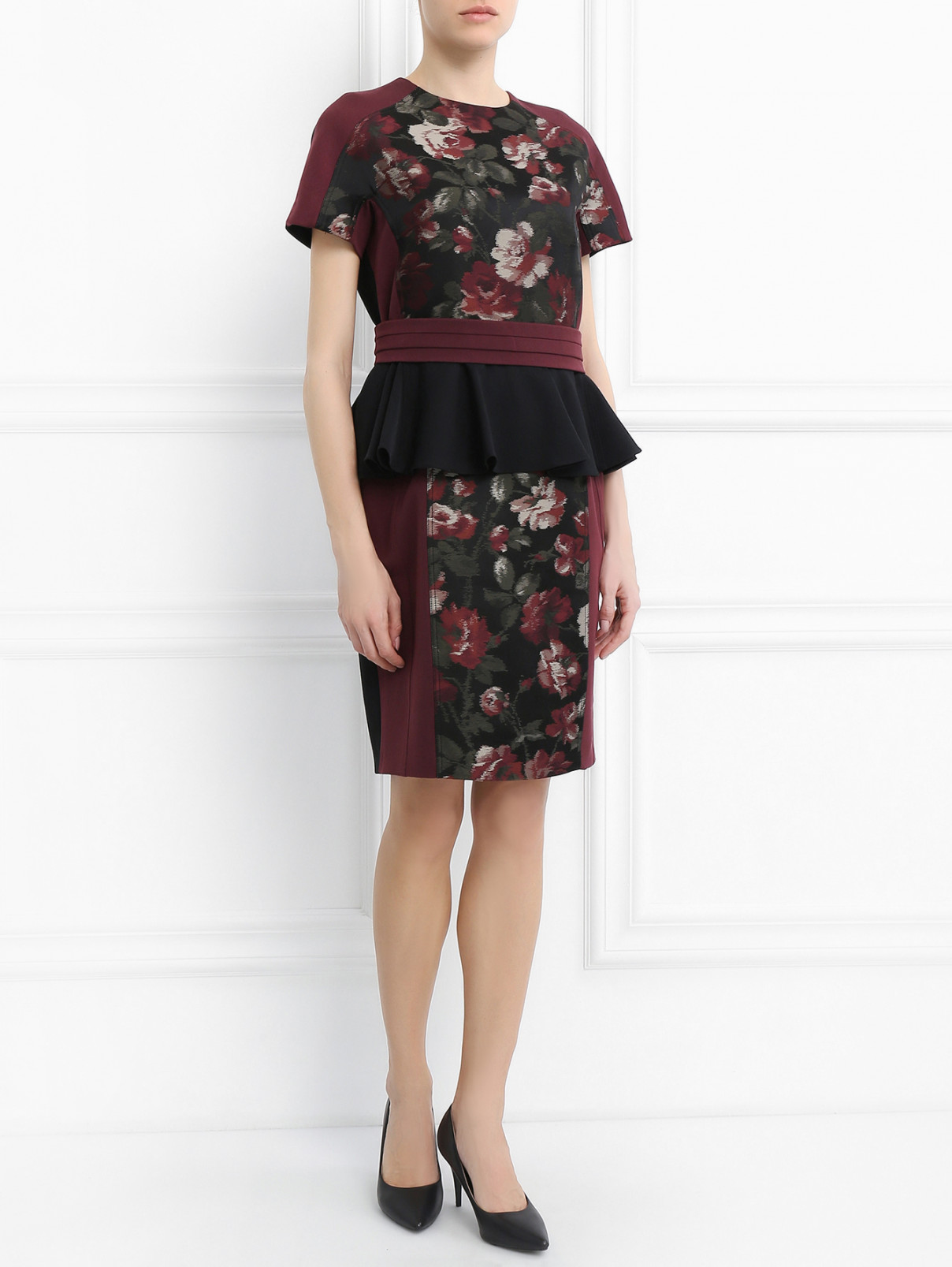 Платье с цветочным узором Antonio Marras  –  Модель Общий вид  – Цвет:  Узор