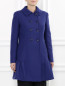 Пальто двубортное из шерсти и нейлона Moschino Cheap&Chic  –  Модель Верх-Низ