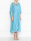 Платье из шелка плиссированное Alberta Ferretti  –  МодельВерхНиз