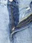 Широкие джинсы с потертостям Icon Denim La  –  Деталь1
