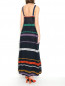 Платье-макси из хлопка и льна с вышивкой Sonia Rykiel  –  МодельВерхНиз1