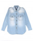 Рубашка с карманами и металлическими кнопками Reiko  –  Общий вид