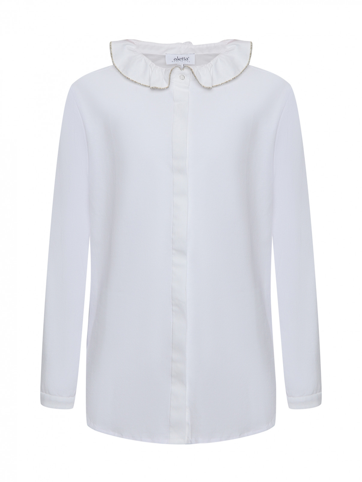 Блуза Aletta Couture  –  Общий вид  – Цвет:  Белый