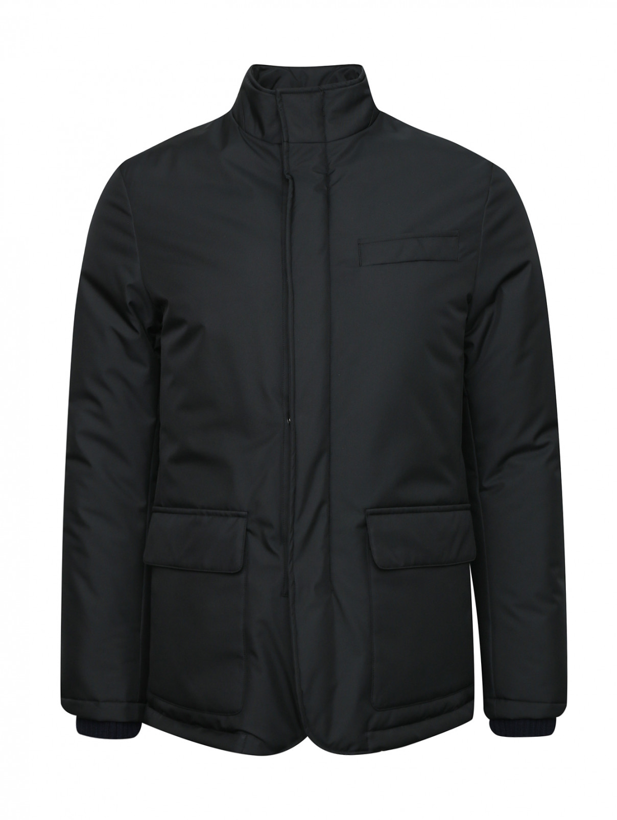 Куртка с накладными карманами Pal Zileri  –  Общий вид  – Цвет:  Черный
