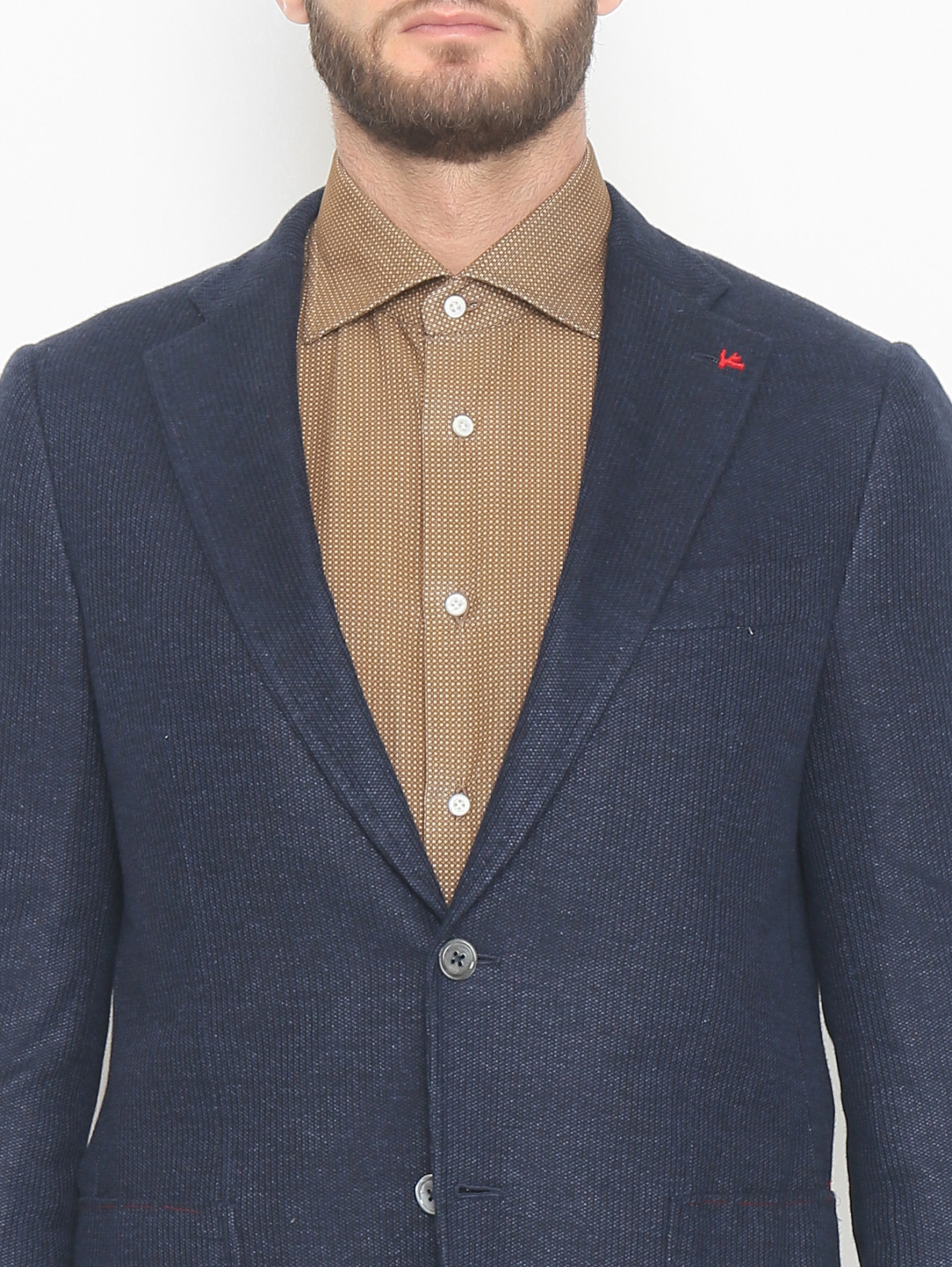 Пиджак Isaia  –  МодельОбщийВид1  – Цвет:  Синий