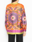 Блуза из шелка с "Цветочным" узором Luisa Spagnoli  –  МодельВерхНиз1