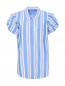 Блуза из хлопка с узором полоска Stella Jean  –  Общий вид