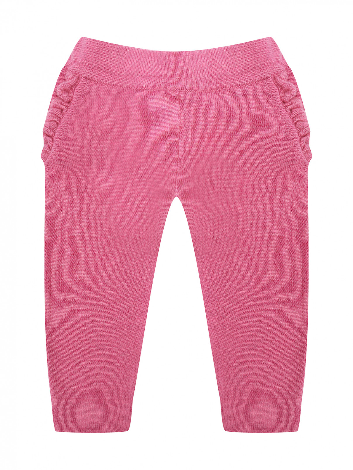Брюки из кашемира с карманами Kyo  –  Общий вид  – Цвет:  Розовый