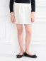 Трикотажная юбка с кружевной отделкой Roberto Cavalli  –  Модель Верх-Низ