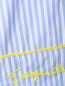 Рубашка из хлопка в тонкую полоску Armani Junior  –  Деталь