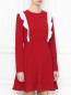 Платье-мини с контрастной отделкой Red Valentino  –  МодельВерхНиз