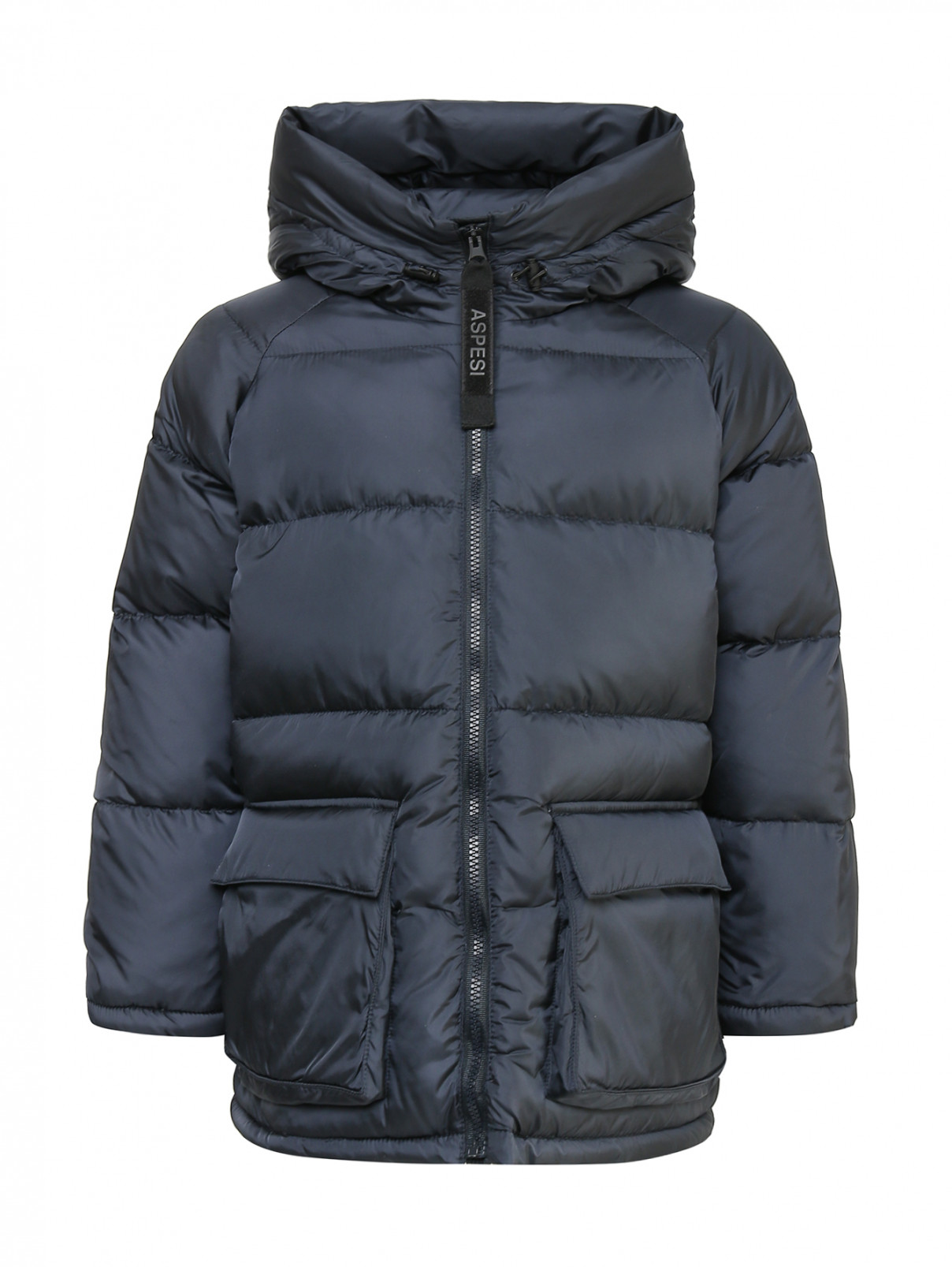 Стеганая пуховая куртка Aspesi  –  Общий вид  – Цвет:  Черный