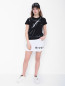 Трикотажная юбка с кружевной аппликацией Givenchy  –  МодельОбщийВид