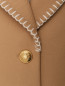 Пальто из смешанной шерсти с контрастной вышивкой Moschino Boutique  –  Деталь