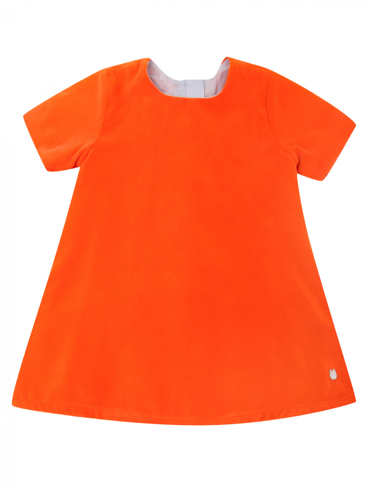 Платье на молнии Baby Dior  –  Общий вид  – Цвет:  Оранжевый