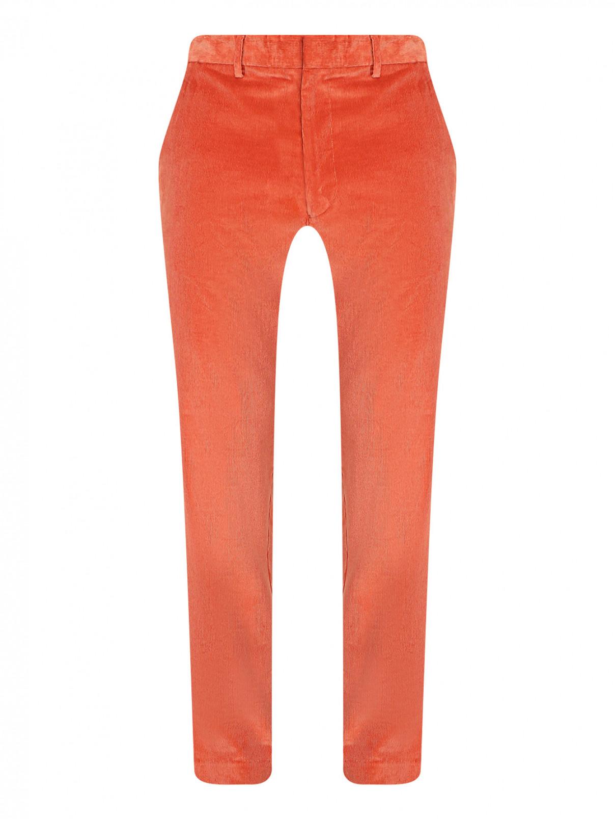 Вельветовые брюки с карманами Paul Smith  –  Общий вид  – Цвет:  Оранжевый