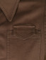 Куртка из денима с бахромой и  вышивкой N21  –  Деталь