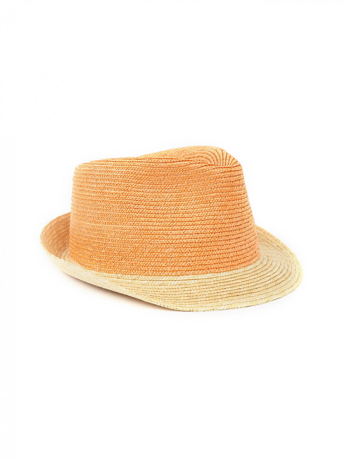 Шляпа с контрастной вставкой Paul Smith  –  Общий вид  – Цвет:  Оранжевый