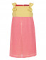 Платье с плиссировкой и декоративными бантами MiMiSol  –  Общий вид