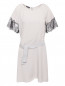 Платье свободного кроя с кружевной отделкой Emporio Armani  –  Общий вид