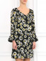 Платье-мини с цветочным узором Moschino Cheap&Chic  –  Модель Верх-Низ