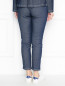 Укороченные джинсы из хлопка Persona by Marina Rinaldi  –  МодельВерхНиз1