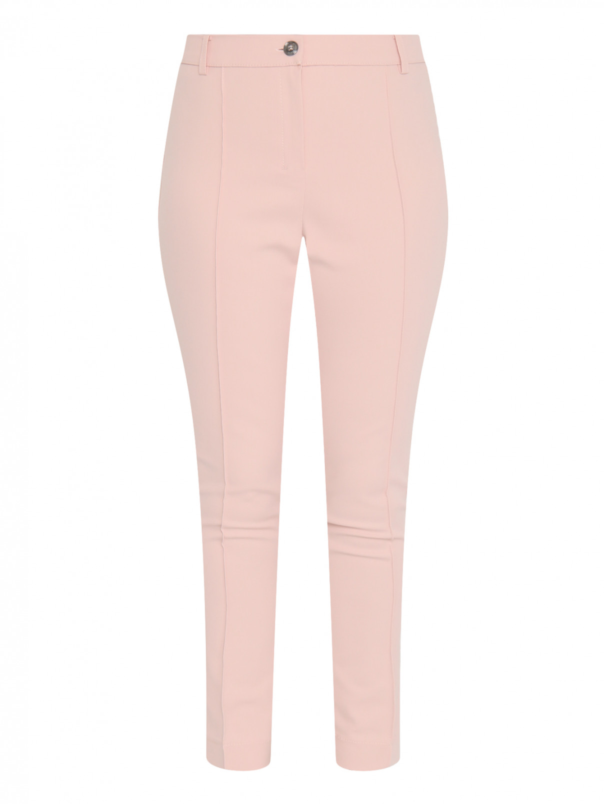 Укороченные брюки из хлопка Voyage by Marina Rinaldi  –  Общий вид  – Цвет:  Розовый