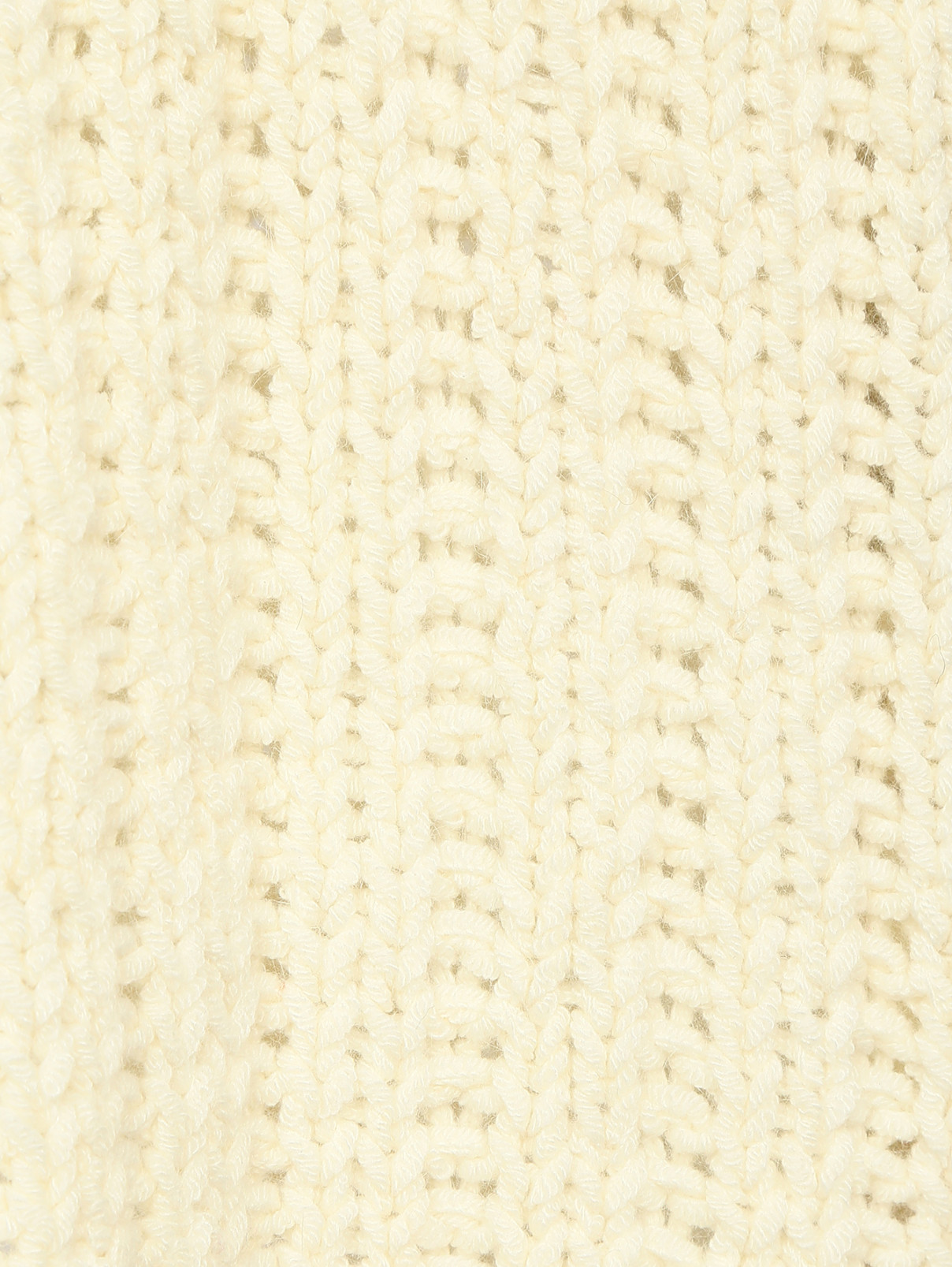 Джемпер крупной вязки из смешанной шерсти Elizabeth & James  –  Деталь1  – Цвет:  Белый