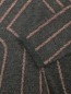 Трикотажное платье-мини из шерсти с узором Alberta Ferretti  –  Деталь