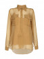 Блуза полупрозрачная  из шелка Alberta Ferretti  –  Общий вид