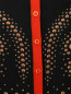 Кардиган из шерсти и шелка с узором Moschino Cheap&Chic  –  Деталь1