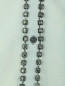Удлиненная рубашка из хлопка с узором "клетка" и кристаллами N21  –  Деталь