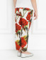 Брюки прямого кроя с цветочным узором Dolce & Gabbana  –  Модель Верх-Низ1