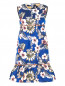 Платье-мини из полиэстера с цветочным узором Philosophy di Lorenzo Serafini  –  Общий вид