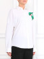 Блуза из хлопка, декорированная пайетками P.A.R.O.S.H.  –  Модель Верх-Низ
