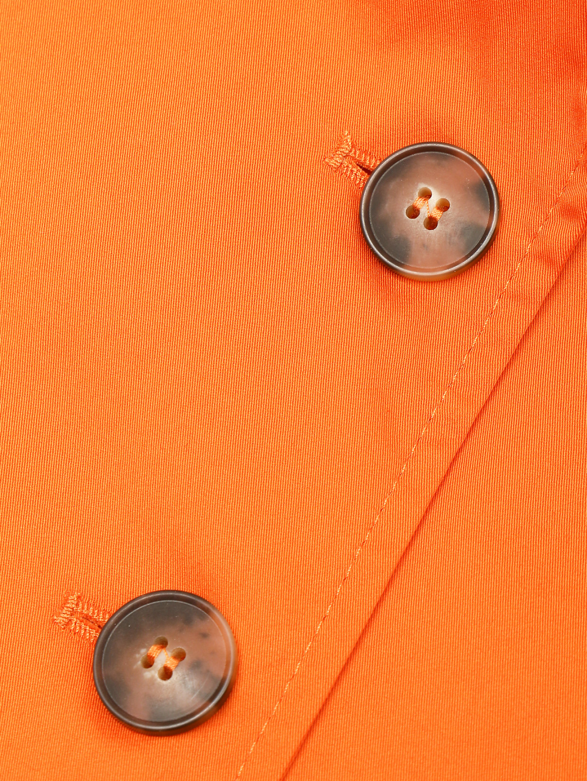 Жилет из хлопка с карманами Luisa Spagnoli  –  Деталь  – Цвет:  Оранжевый