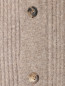 Трикотажная куртка из кашемира с меховой отделкой Isaia  –  Деталь