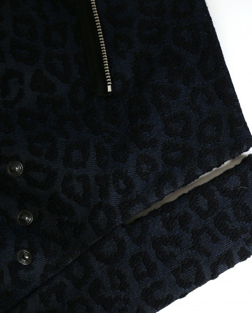 Пальто из фактурной смешанной шерсти с карманами на молнии - Общий вид