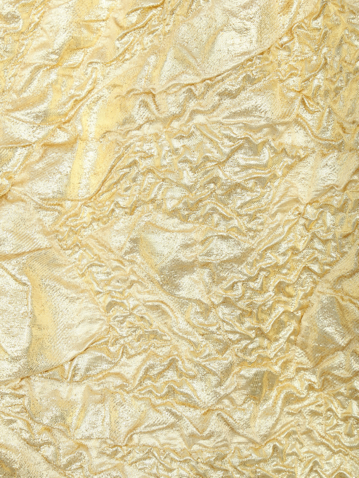 Платье шелковое, со сборкой на талии Rhea Costa  –  Деталь1  – Цвет:  Золотой